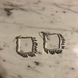 Silver earrings